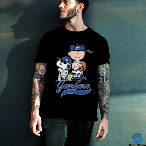 Official The Peanuts Movie Characters New York Yankees Baseball Shirt