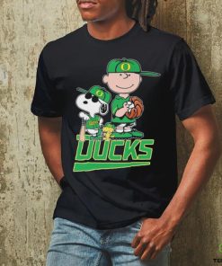 Official The Peanuts Movie Characters Oregon Ducks Baseball Shirt