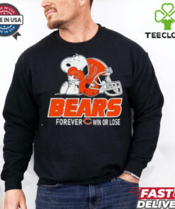 Official The Peanuts Movie Snoopy X Chicago Bears Forever Win Or Lose Shirt