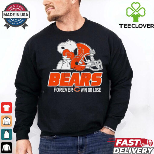 Official The Peanuts Movie Snoopy X Chicago Bears Forever Win Or Lose Shirt