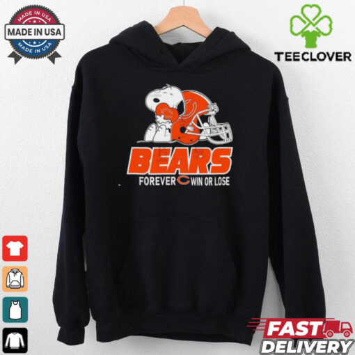 Official The Peanuts Movie Snoopy X Chicago Bears Forever Win Or Lose Shirt