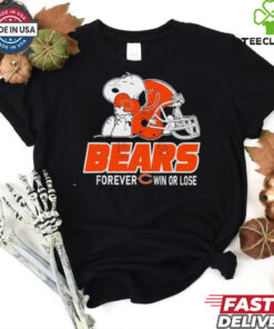 Official The Peanuts Movie Snoopy X Chicago Bears Forever Win Or Lose Shirt