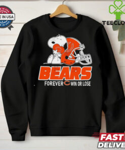 Official The Peanuts Movie Snoopy X Chicago Bears Forever Win Or Lose Shirt