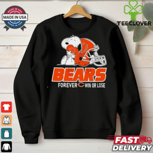 Official The Peanuts Movie Snoopy X Chicago Bears Forever Win Or Lose Shirt
