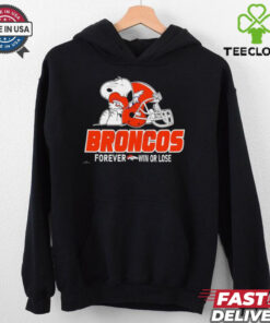 Official The Peanuts Movie Snoopy X Denver Broncos Forever Win Or Lose Shirt