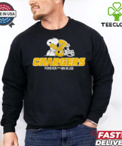 Official The Peanuts Movie Snoopy X Los Angeles Chargers Forever Win Or Lose Shirt