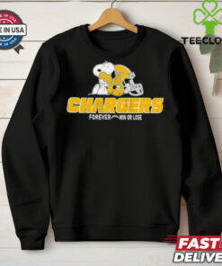 Official The Peanuts Movie Snoopy X Los Angeles Chargers Forever Win Or Lose Shirt
