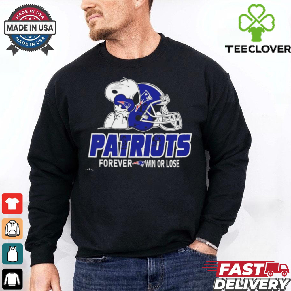 Official The Peanuts Movie Snoopy X New England Patriots Forever Win Or Lose Shirt Official The Peanuts Movie Snoopy X New England Patriots Forever Win Or Lose Shirt