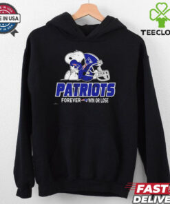 Official The Peanuts Movie Snoopy X New England Patriots Forever Win Or Lose Shirt