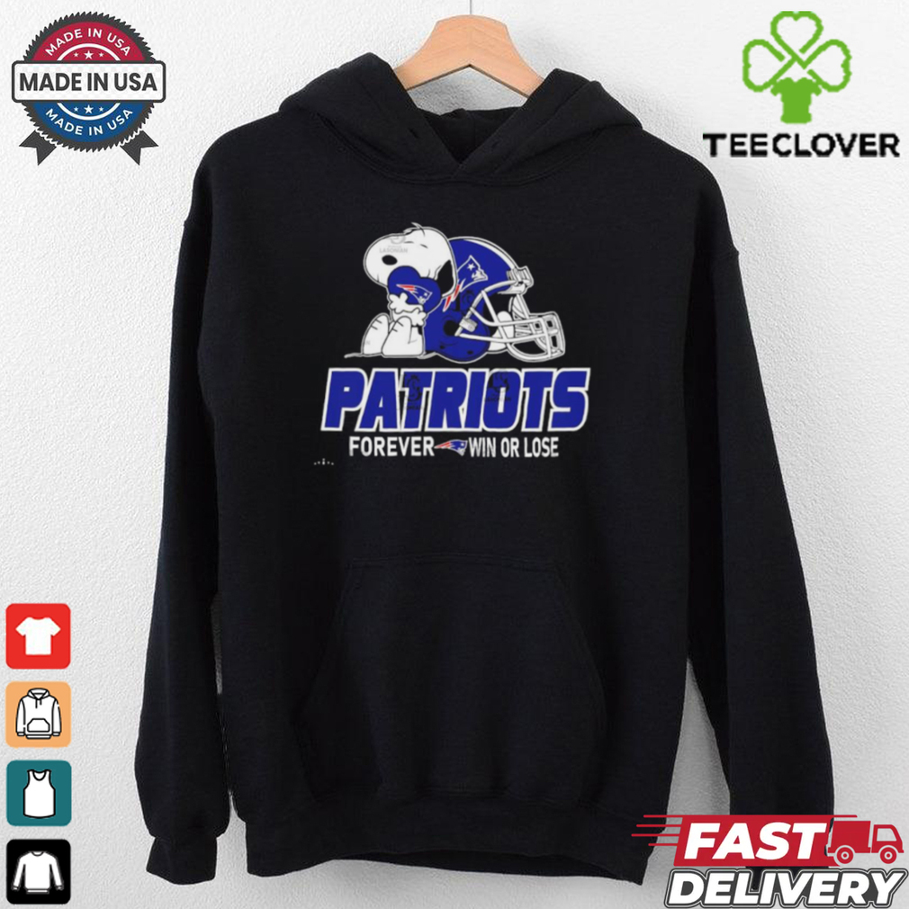 Official The Peanuts Movie Snoopy X New England Patriots Forever Win Or Lose Shirt Official The Peanuts Movie Snoopy X New England Patriots Forever Win Or Lose Shirt