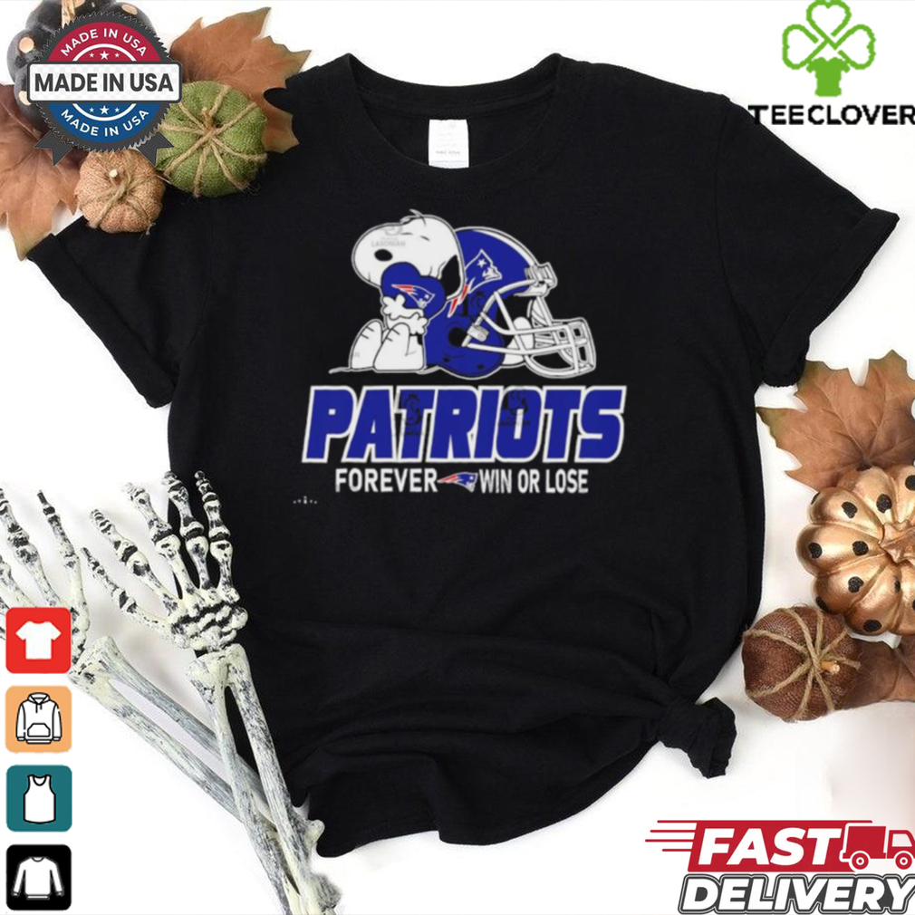 Official The Peanuts Movie Snoopy X New England Patriots Forever Win Or Lose Shirt Official The Peanuts Movie Snoopy X New England Patriots Forever Win Or Lose Shirt