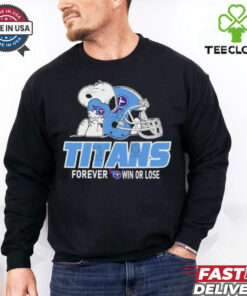 Official The Peanuts Movie Snoopy X Tennessee Titans Forever Win Or Lose Shirt