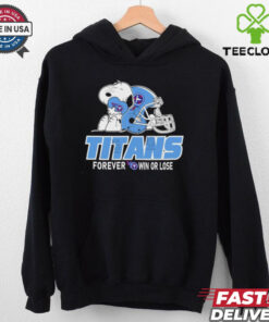 Official The Peanuts Movie Snoopy X Tennessee Titans Forever Win Or Lose Shirt