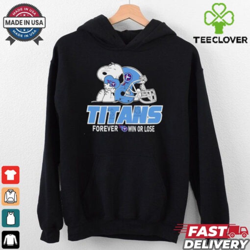 Official The Peanuts Movie Snoopy X Tennessee Titans Forever Win Or Lose Shirt