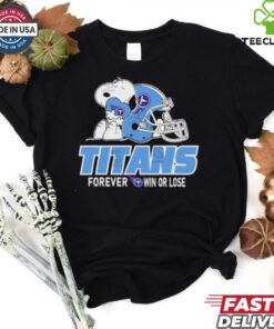 Official The Peanuts Movie Snoopy X Tennessee Titans Forever Win Or Lose Shirt