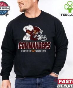 Official The Peanuts Movie Snoopy X Washington Commanders Forever Win Or Lose Shirt