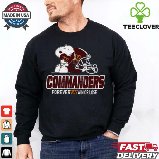 Official The Peanuts Movie Snoopy X Washington Commanders Forever Win Or Lose Shirt