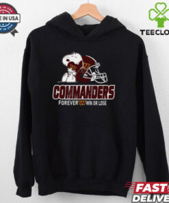 Official The Peanuts Movie Snoopy X Washington Commanders Forever Win Or Lose Shirt