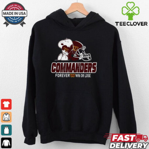 Official The Peanuts Movie Snoopy X Washington Commanders Forever Win Or Lose Shirt