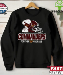 Official The Peanuts Movie Snoopy X Washington Commanders Forever Win Or Lose Shirt