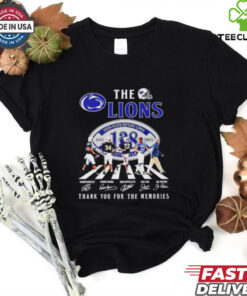 Official The Penn State Nittany Lions 1887 2025 thank you for the memories signatures shirt