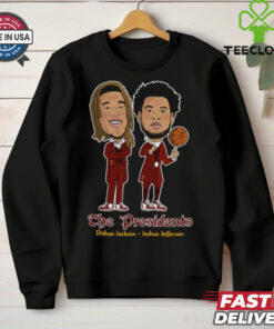 Official The Presidents – Dishon Jackson and Joshua Jefferson Caricatures Iowa State Cyclones t shirt