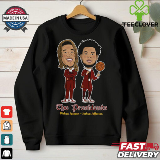 Official The Presidents – Dishon Jackson and Joshua Jefferson Caricatures Iowa State Cyclones t shirt