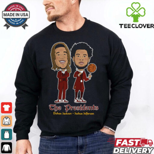 Official The Presidents – Dishon Jackson and Joshua Jefferson Caricatures Iowa State Cyclones t shirt