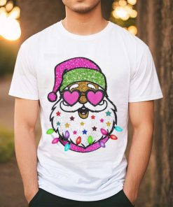 Official The Santa With Sunglasses Christmas Pink Women Girls Kids T Shirt