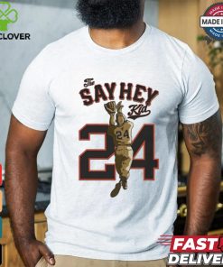 Official The Say Hey Kid Willie Mays T shirt