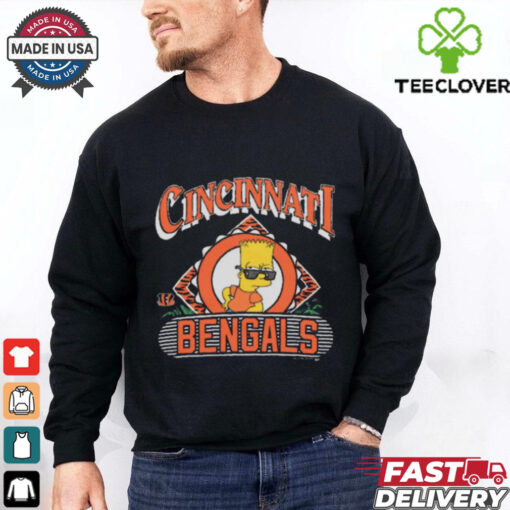 Official The Simpsons Bart x Cincinnati Bengals NFL t shirt