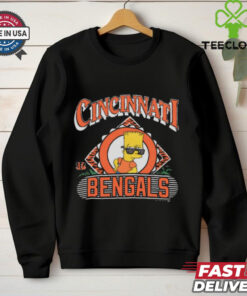 Official The Simpsons Bart x Cincinnati Bengals NFL t shirt