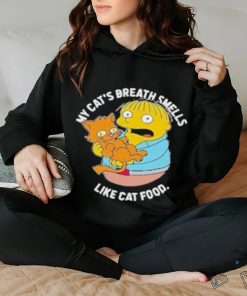 Official The Simpsons my cat’s breath smells like cat food T shirt