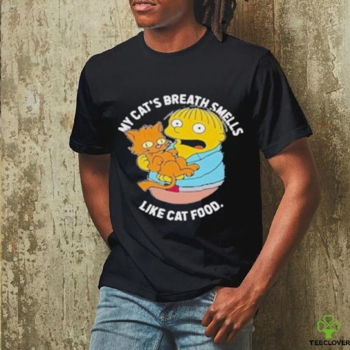 Official The Simpsons my cat’s breath smells like cat food T shirt