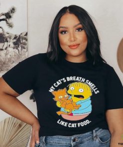 Official The Simpsons my cat’s breath smells like cat food T shirt