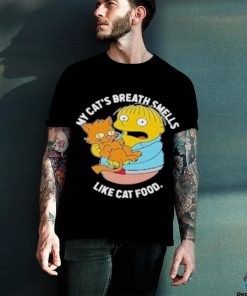 Official The Simpsons my cat’s breath smells like cat food T shirt