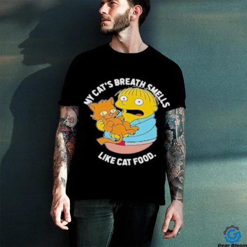 Official The Simpsons my cat’s breath smells like cat food T shirt