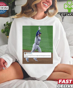 Official The Team Scoring First Has Won All Eight World Series Games Over The Last Two Years Poster t shirt