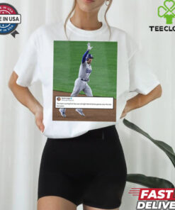 Official The Team Scoring First Has Won All Eight World Series Games Over The Last Two Years Poster t shirt