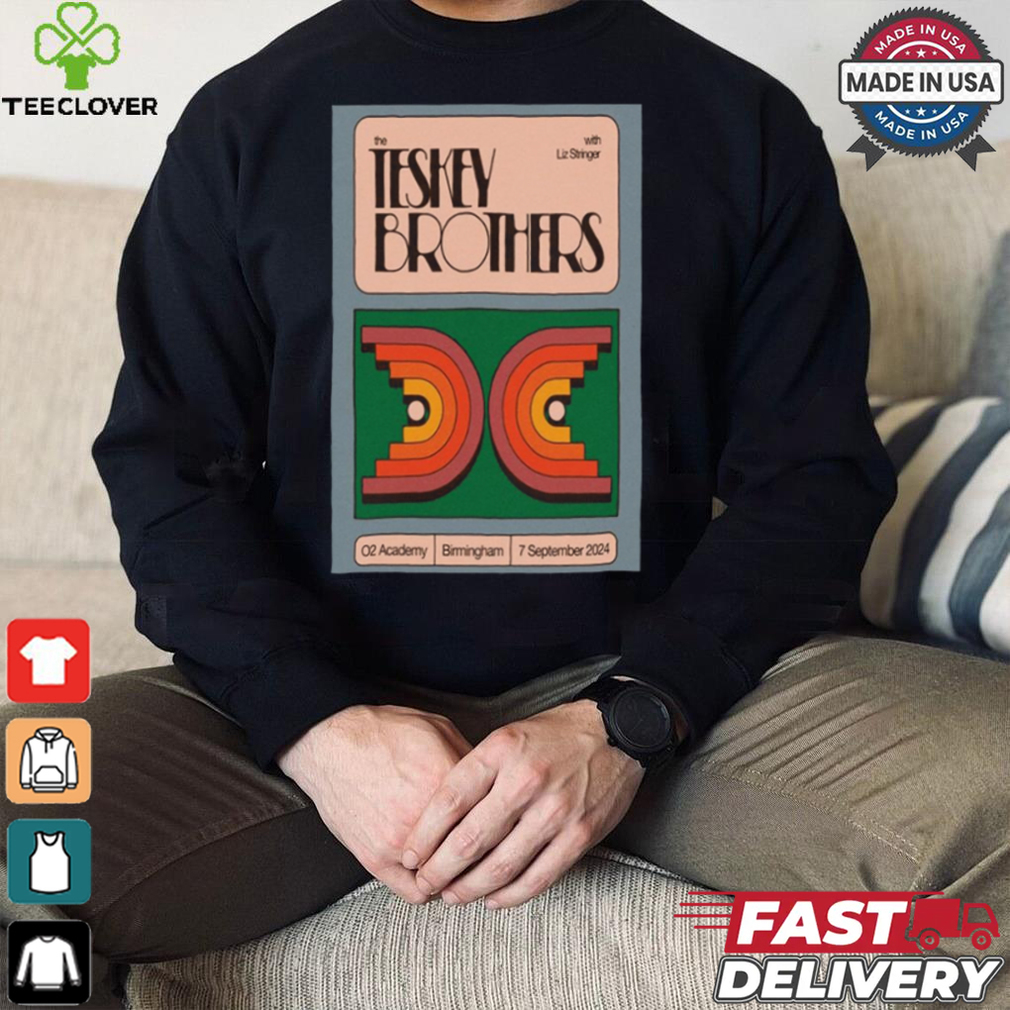Official The Teskey Brothers O2 Academy Birmingham 7 September 2024 Poster shirt Official The Teskey Brothers O2 Academy Birmingham 7 September 2024 Poster shirt