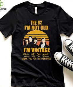 Official The U2 I’m Not Old I’m Vintage Thank You For The Memories Signatures Shirt