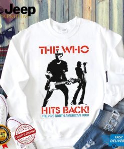 Official The Who Hits Back 2022 North American Tour T Shirt Pink