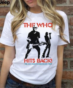 Official The Who Hits Back 2022 North American Tour T Shirt Pink