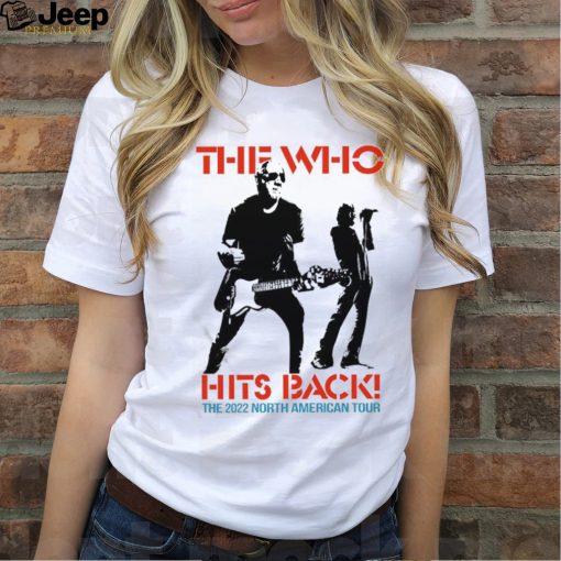 Official The Who Hits Back 2022 North American Tour T Shirt Pink