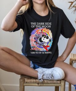 Official The dark side of the moon Pink Floyd thank you for the memories T shirt