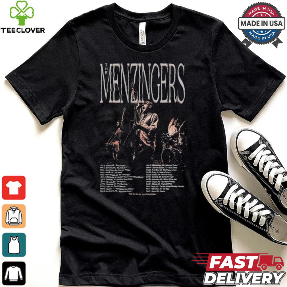 Official The menzingers tour october 2024 poster T shirt Official The menzingers tour october 2024 poster T shirt