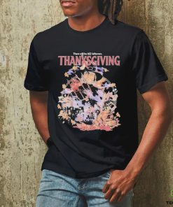 Official There Will Be No Leftovers Thanksgiving Horror Images T shirt