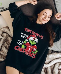 Official They Hate US Arizona Cardinals Football Santa Grinch Christmas hoodie, sweater, longsleeve, shirt v-neck, t-shirt