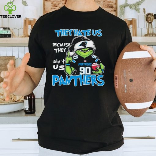 Official They Hate US Carolina Panthers Football Santa Grinch Christmas shirt