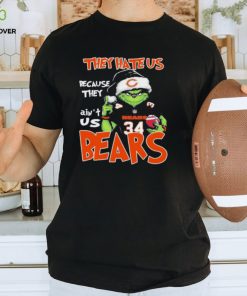 Official They Hate US Chicago Bears Football Santa Grinch Christmas shirt